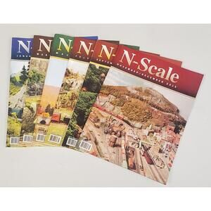 Lot of 6 N-Scale Magazine 2015 Full Year Jan/Feb – Nov/Dec Model Railroading